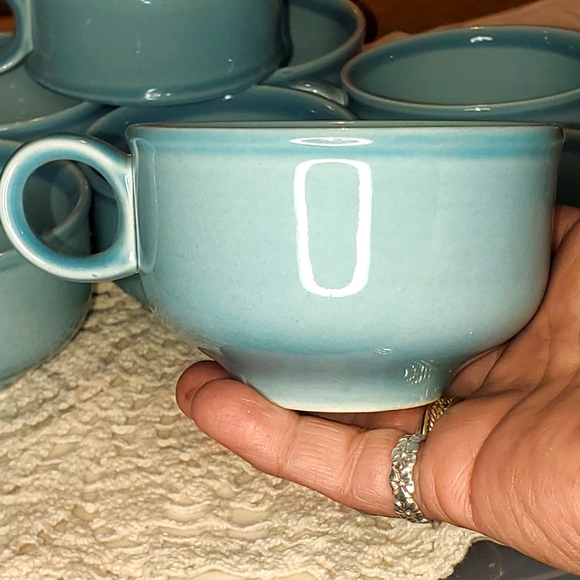 Vintage Ceramic Coffee Cups Set (8) - Picture 4 of 12